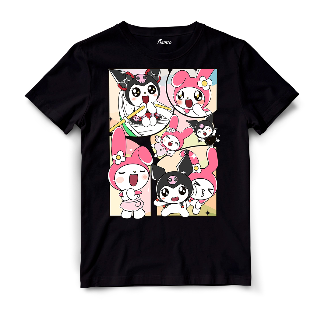 Playera Sanrio Kuromi y My Melody