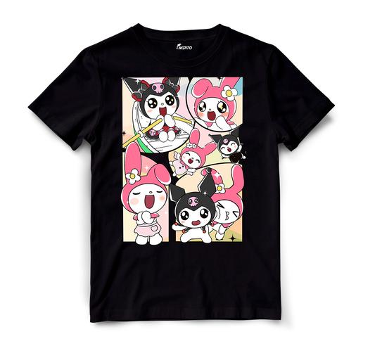 Playera Sanrio Kuromi y My Melody