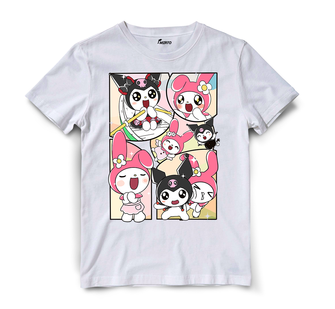 Playera Sanrio Kuromi y My Melody