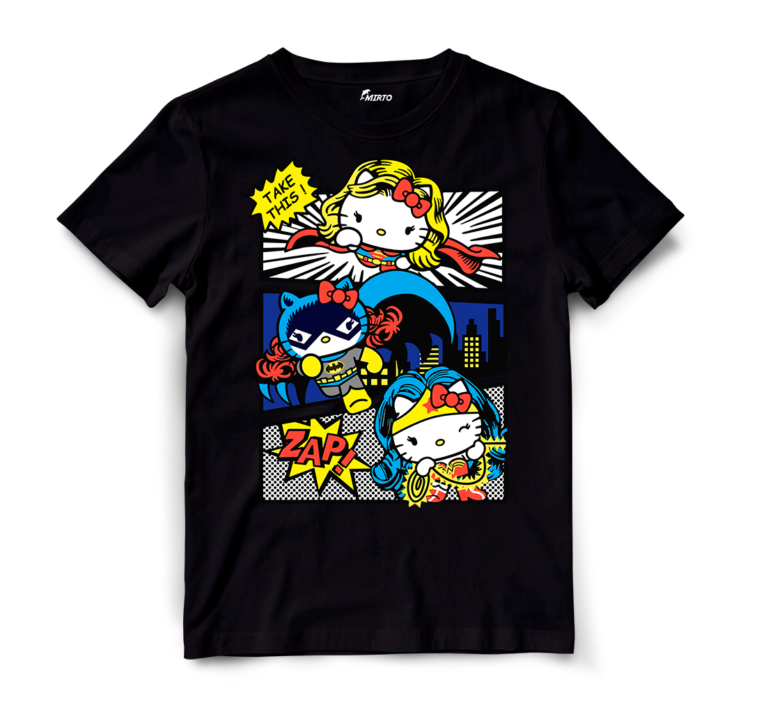 Playera Sanrio Superheroes Dc Hello Kitty