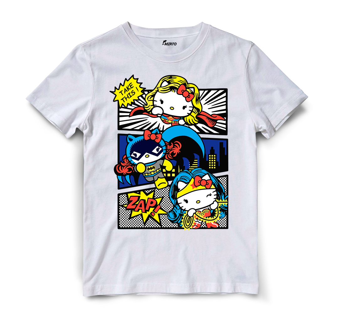 Playera Sanrio Superheroes Dc Hello Kitty